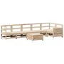 Juego de sofás de jardín 7 piezas madera maciza de pino by , Garden sets - Ref: Foro24-3250872, Price: 425,16 €, Discount: %