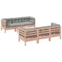 Set de sofás jardín 7 pzas con cojines madera abeto Douglas de , Conjuntos de jardín - Ref: Foro24-3299306, Precio: 574,45 €,...