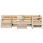 Juego de sofás de jardín 7 piezas madera maciza de pino by , Garden sets - Ref: Foro24-3250968, Price: 455,25 €, Discount: %