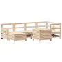 Juego de sofás de jardín 7 piezas madera maciza de pino by , Garden sets - Ref: Foro24-3250968, Price: 455,25 €, Discount: %