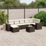 Set sofás de jardín 8 piezas y cojines ratán sintético marrón by , Garden sets - Ref: Foro24-3264449, Price: 525,29 €, Discou...