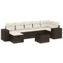 Set sofás de jardín 8 piezas y cojines ratán sintético marrón by , Garden sets - Ref: Foro24-3264449, Price: 525,29 €, Discou...