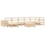 Juego de sofás de jardín 9 pzas madera maciza de pino von , Gartensets - Ref: Foro24-3250692, Preis: 482,27 €, Rabatt: %