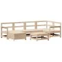 Juego de sofás de jardín 7 piezas madera maciza de pino by , Garden sets - Ref: Foro24-3250940, Price: 379,36 €, Discount: %
