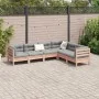 Set de sofás jardín 6 pzas con cojines madera abeto Douglas by , Garden sets - Ref: Foro24-3299461, Price: 514,54 €, Discount: %