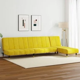 Juego de sofás 2 piezas terciopelo amarillo von , Sofas - Ref: Foro24-3216299, Preis: 412,83 €, Rabatt: %