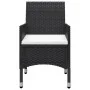 Set de bistró jardín 3 pzas ratán sintético madera maciza negro von , Gartensets - Ref: Foro24-3095935, Preis: 183,77 €, Raba...