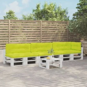 Cojines para palés 7 piezas tela verde brillante by , Cushions for chairs and sofas - Ref: Foro24-3217152, Price: 213,19 €, D...