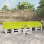 Cojines para palés 7 piezas tela verde brillante by , Cushions for chairs and sofas - Ref: Foro24-3217152, Price: 213,19 €, D...