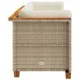 Sofá de jardín de 3 plazas con cojines ratán sintético beige by , Outdoor sofas - Ref: Foro24-365919, Price: 244,55 €, Discou...