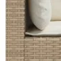 Sofá de jardín de 3 plazas con cojines ratán sintético beige by , Outdoor sofas - Ref: Foro24-365919, Price: 244,55 €, Discou...
