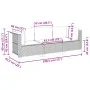 Sofá de jardín de 3 plazas con cojines ratán sintético beige by , Outdoor sofas - Ref: Foro24-365919, Price: 244,55 €, Discou...
