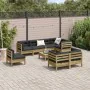 Set de sofás jardín 9 pzas con cojines madera pino impregnada by , Garden sets - Ref: Foro24-3299518, Price: 834,85 €, Discou...