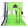 Kit iluminación de estudio fotográfico con fondos y reflector by , Flashes and studio lighting - Ref: Foro24-190242, Price: 1...