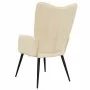 Sillón de relax de tela crema by , Armchairs - Ref: Foro24-327943, Price: 100,04 €, Discount: %