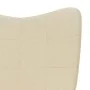 Sillón de relax de tela crema by , Armchairs - Ref: Foro24-327943, Price: 100,04 €, Discount: %