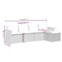 Set de sofás de jardín 5 pzas con cojines ratán sintético negro by , Garden sets - Ref: Foro24-3226757, Price: 393,32 €, Disc...