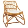 Silla de ratán lino marrón claro by , Armchairs - Ref: Foro24-325483, Price: 173,64 €, Discount: %