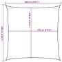 Toldo de vela cuadrado HDPE azul 160 g/m² 6x6 m de , Sombrillas - Ref: Foro24-311499, Precio: 67,87 €, Descuento: %