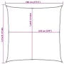 Toldo de vela cuadrado HDPE amarillo 160 g/m² 7x7 m de , Sombrillas - Ref: Foro24-311555, Precio: 101,59 €, Descuento: %