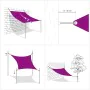 Toldo de vela triangular HDPE amarillo 160 g/m² 6x6x6 m von , Sonnenschirme - Ref: Foro24-311597, Preis: 38,99 €, Rabatt: %