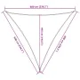 Toldo de vela triangular HDPE amarillo 160 g/m² 6x6x6 m von , Sonnenschirme - Ref: Foro24-311597, Preis: 38,99 €, Rabatt: %