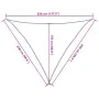 Toldo de vela triangular HDPE naranja 160 g/m² 2,5x2,5x3,5 m von , Sonnenschirme - Ref: Foro24-311691, Preis: 17,76 €, Rabatt: %