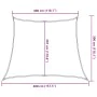 Toldo de vela trapecio HDPE naranja 160 g/m² 3/4x3 m by , Umbrellas - Ref: Foro24-311709, Price: 28,63 €, Discount: %