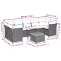 Set aus Gartensofas und Kissen 8-teilig synthetisches Rattangrau von , Gartensets - Ref: Foro24-3255844, Preis: 581,77 €, Rab...
