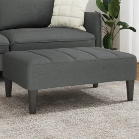 Reposapiés de tela gris oscuro 77x55x31 cm de , Otomanas - Ref: Foro24-4007381, Precio: 67,93 €, Descuento: %