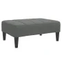Fußstütze aus dunkelgrauem Stoff 77x55x31 cm von , Osmanen - Ref: Foro24-4007381, Preis: 67,93 €, Rabatt: %