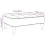 Fußstütze aus dunkelgrauem Stoff 77x55x31 cm von , Osmanen - Ref: Foro24-4007381, Preis: 67,93 €, Rabatt: %