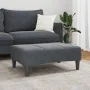 Reposapiés de terciopelo gris oscuro 77x55x31 cm by , Ottomans - Ref: Foro24-4007376, Price: 67,28 €, Discount: %