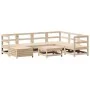 Juego de sofás de jardín 8 pzas madera maciza de pino by , Garden sets - Ref: Foro24-3250556, Price: 448,12 €, Discount: %