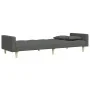 Sofá cama de 2 plazas con taburete tela gris oscuro by , Sofas - Ref: Foro24-3258107, Price: 335,19 €, Discount: %