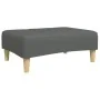 Sofá cama de 2 plazas con taburete tela gris oscuro by , Sofas - Ref: Foro24-3258107, Price: 335,19 €, Discount: %