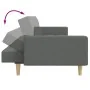 Sofá cama de 2 plazas con taburete tela gris oscuro by , Sofas - Ref: Foro24-3258107, Price: 335,19 €, Discount: %