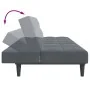 Sofá cama de 2 plazas con taburete terciopelo gris oscuro by , Sofas - Ref: Foro24-3258111, Price: 305,20 €, Discount: %