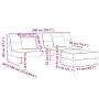 Sofá cama de 2 plazas con taburete terciopelo gris oscuro by , Sofas - Ref: Foro24-3258111, Price: 305,20 €, Discount: %