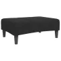 Sofá cama de 2 plazas con taburete terciopelo negro by , Sofas - Ref: Foro24-3258113, Price: 301,46 €, Discount: %