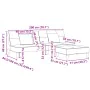 Sofá cama de 2 plazas con taburete terciopelo negro by , Sofas - Ref: Foro24-3258113, Price: 301,46 €, Discount: %