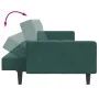 Sofá cama de 2 plazas con taburete terciopelo verde oscuro by , Sofas - Ref: Foro24-3258118, Price: 332,39 €, Discount: %