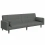 Sofá cama de 2 plazas con taburete tela gris oscuro by , Sofas - Ref: Foro24-3258124, Price: 333,40 €, Discount: %