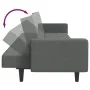 Sofá cama de 2 plazas con taburete tela gris oscuro by , Sofas - Ref: Foro24-3258124, Price: 333,40 €, Discount: %
