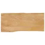 Tablero de mesa borde natural madera maciza mango 80x40x2,5 cm by , Table tops - Ref: Foro24-370706, Price: 50,44 €, Discount: %