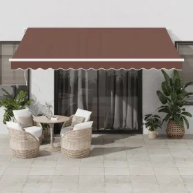 Toldo retráctil automático marrón 400x350 cm von , Markisen - Ref: Foro24-3215389, Preis: 438,61 €, Rabatt: %
