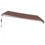 Toldo retráctil automático marrón 400x350 cm by , Awnings - Ref: Foro24-3215389, Price: 438,61 €, Discount: %