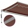 Toldo retráctil automático marrón 400x350 cm by , Awnings - Ref: Foro24-3215389, Price: 438,61 €, Discount: %