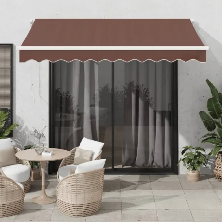 Toldo retráctil automático burdeos 300x250 cm by , Awnings - Ref: Foro24-3215375, Price: 333,71 €, Discount: %