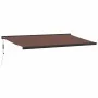 Toldo retráctil automático marrón 500x300 cm by , Awnings - Ref: Foro24-3215737, Price: 803,09 €, Discount: %
